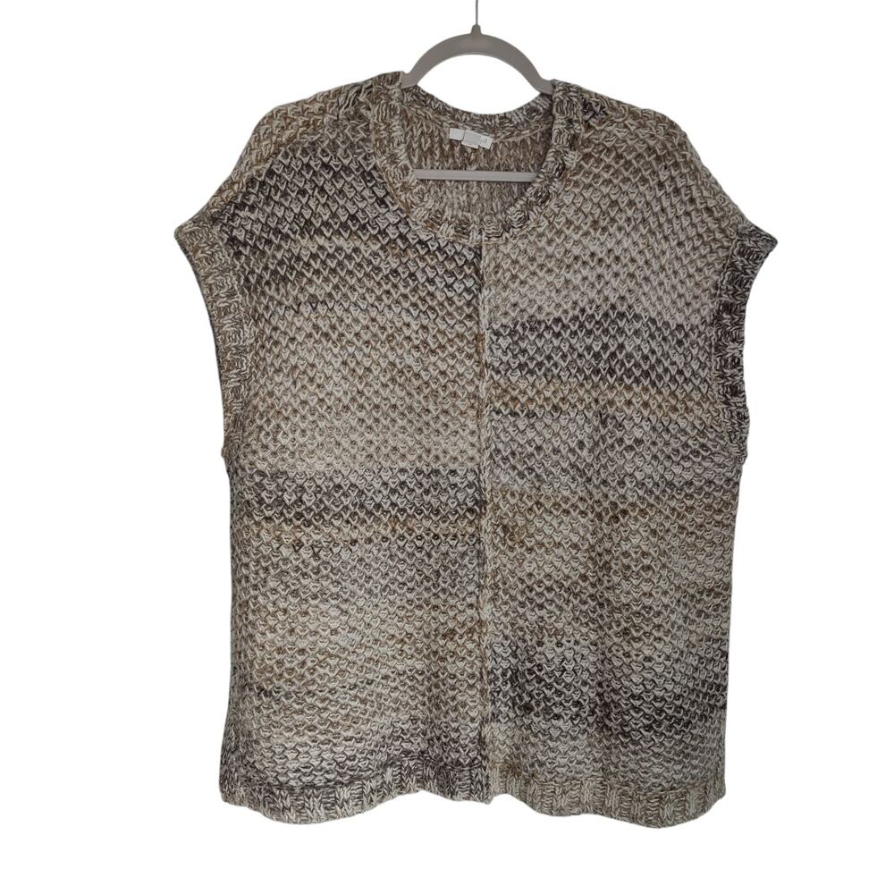 J. Jill Pure Jill Women's Sz XS/S Sleeveless Wool Mohair Sweater Chunky Boxy